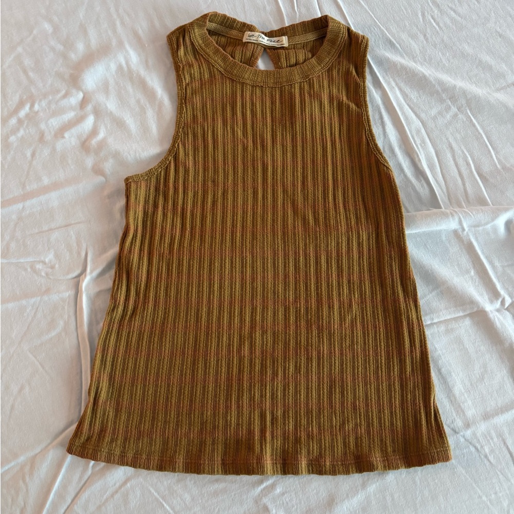 Free People Yellow Stripes Tank 🐝